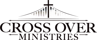 logo cross with a suspension bridge and text